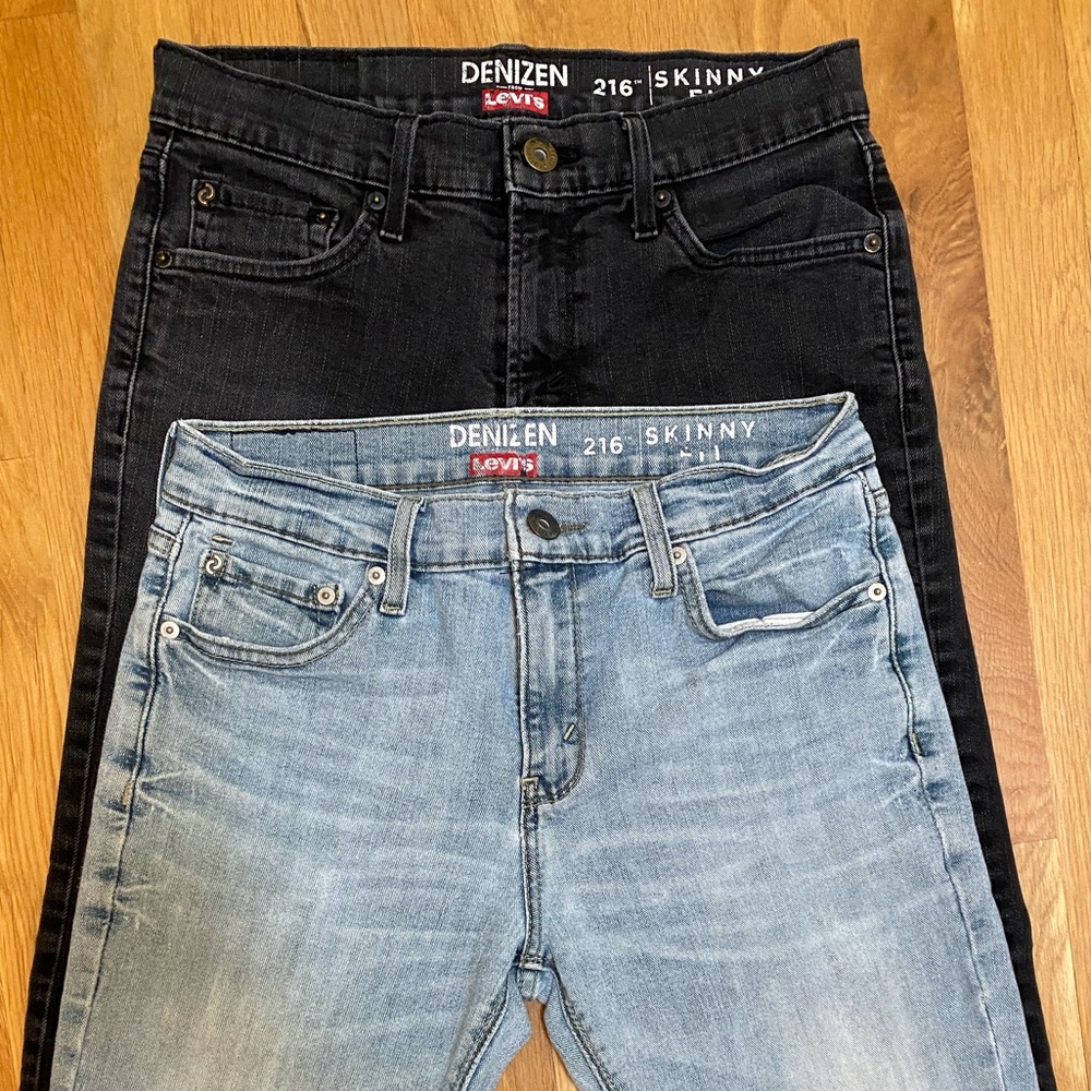 Men’s Levi’s Denizen | 2 Pair | 216 Skinny Fit